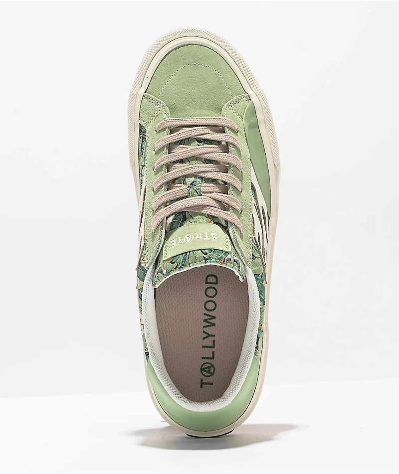 Straye Logan Tallywood Floral Teal Skate Shoes