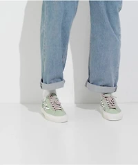 Straye Logan Tallywood Floral Teal Skate Shoes
