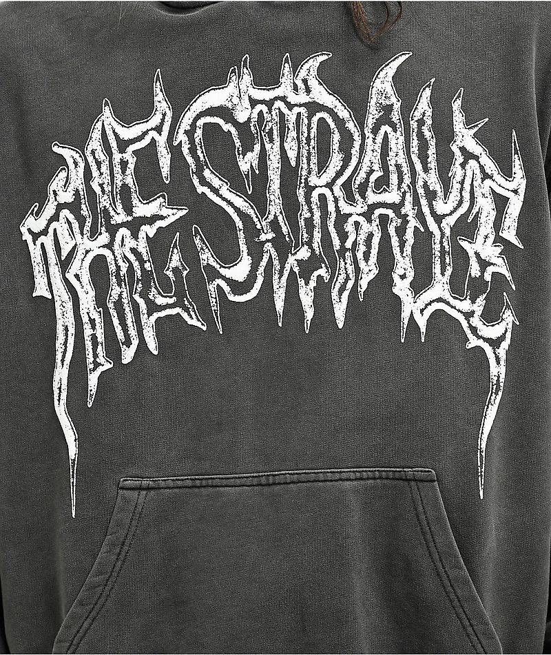 Straye Metal Vintage Black Wash Hoodie