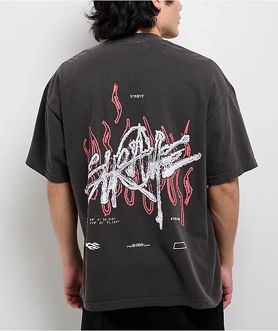 Straye New Wave Vintage Black Heavyweight T-Shirt