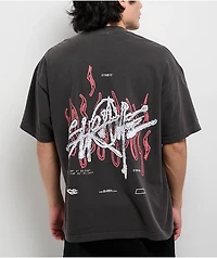 Straye New Wave Vintage Black Heavyweight T-Shirt