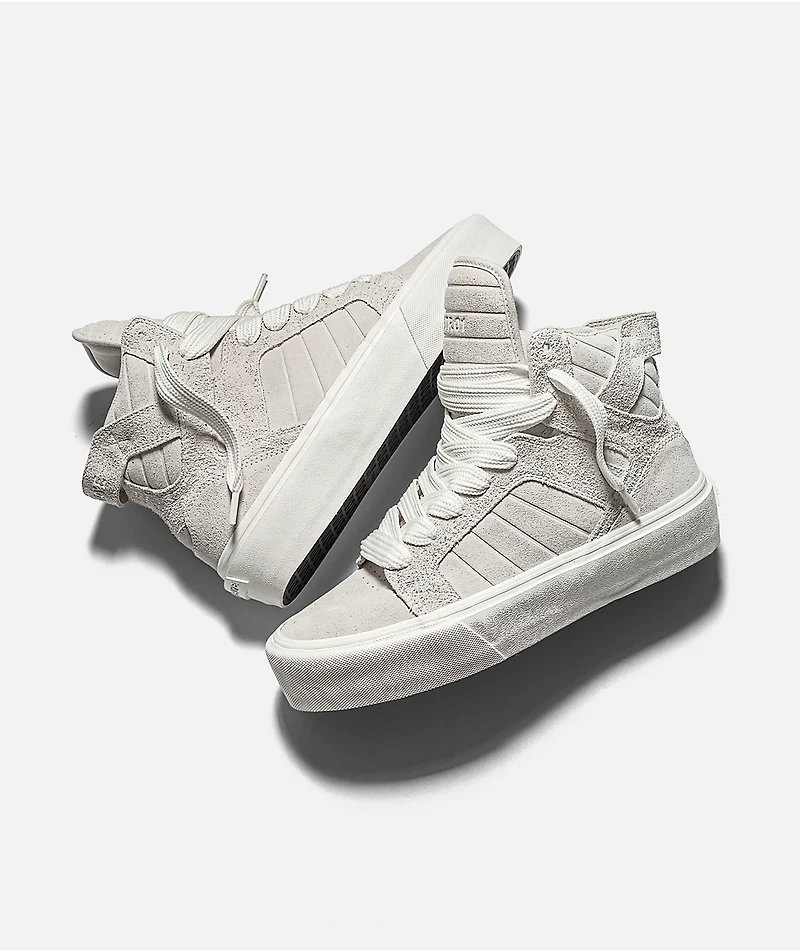 Straye SKTP.01 Cream & White Skate Shoes