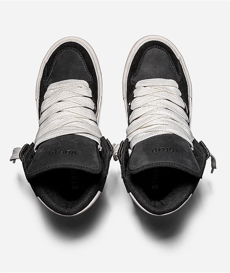 Straye VDR .01 Black & White High Top Skate Shoes