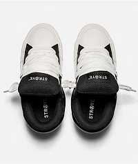 Straye Venice Buff Black & White High Top Skate Shoes