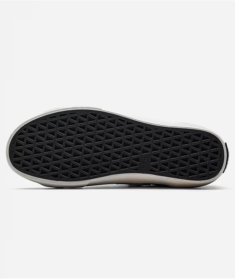 Straye Venice Buff Black & White High Top Skate Shoes