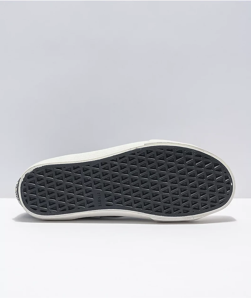 Straye Venice XS Flame Black & White High-Top Skate Shoes