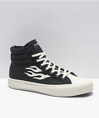 Straye Venice XS Flame Black & White High-Top Skate Shoes