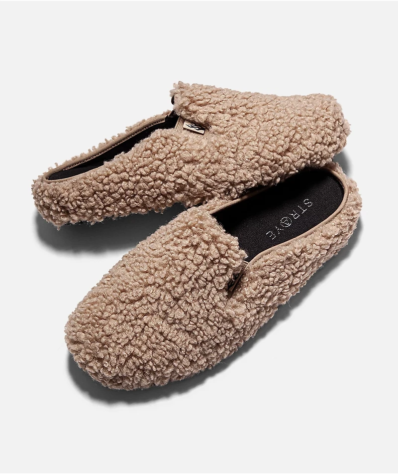 Straye Ventura Furry Sand Mule Slippers