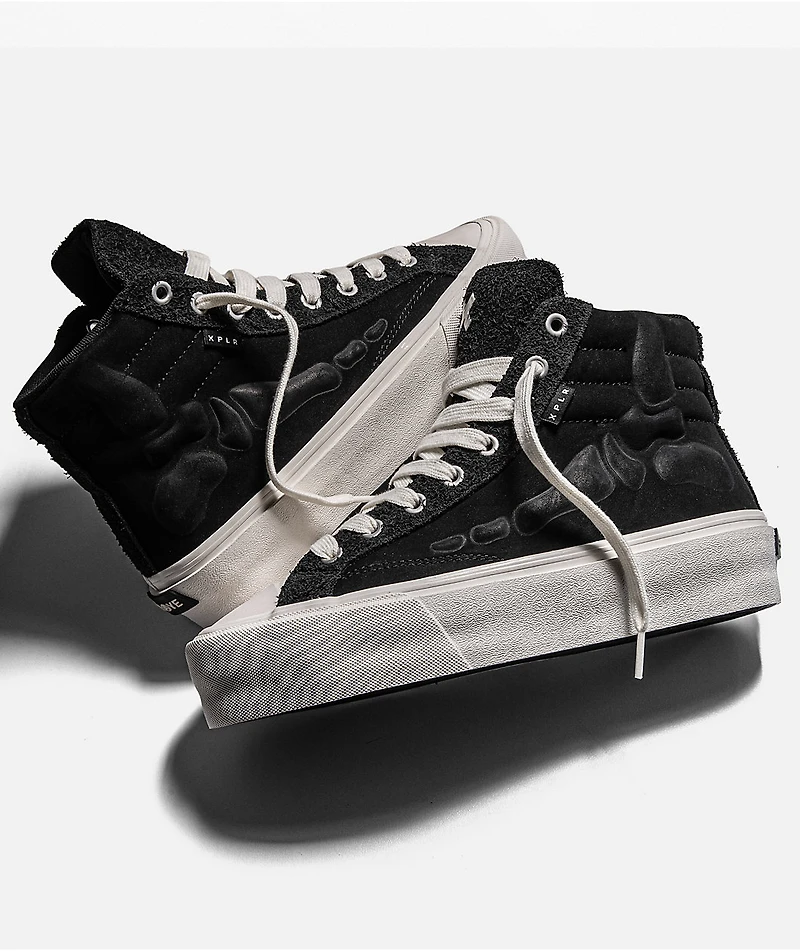 Straye x XPLR Venice Stomper Bones Black & White Shoes