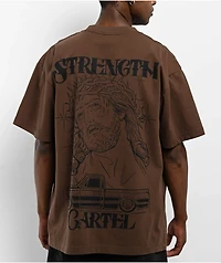Strength Cartel Culture Brown T-Shirt