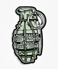 Strike Gently Bomb Sticker