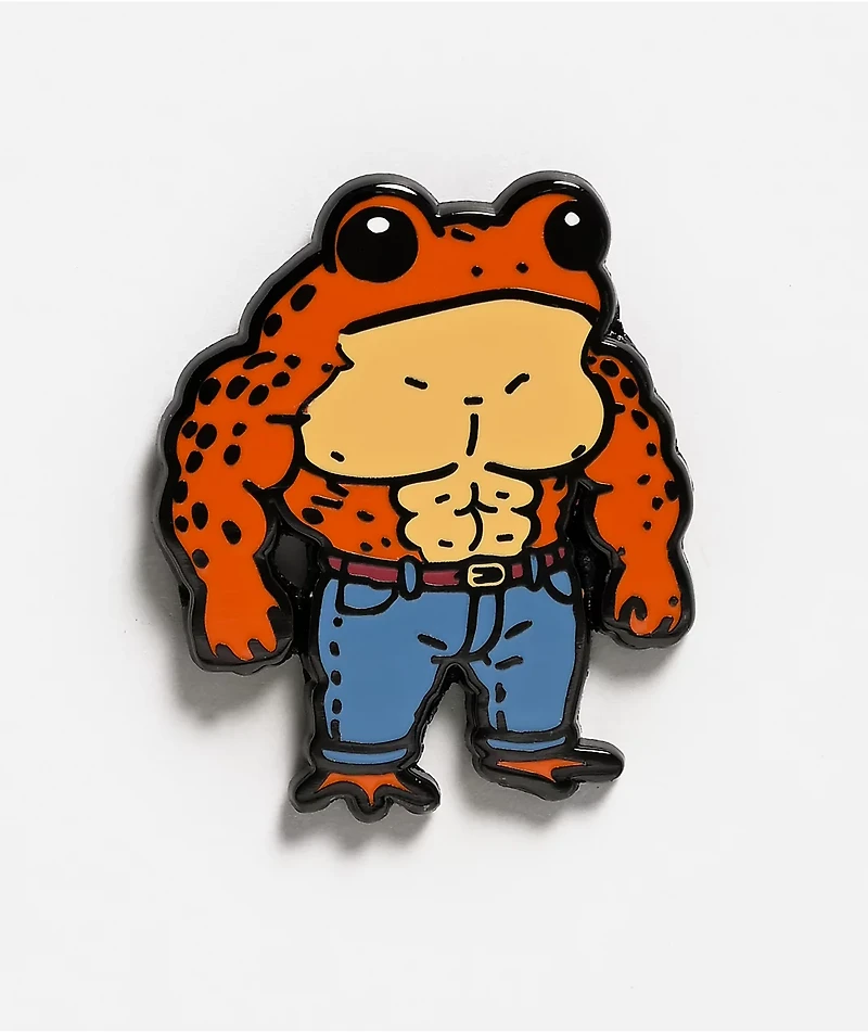Strike Gently Buff Frog Enamel Pin