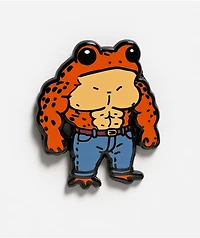 Strike Gently Buff Frog Enamel Pin