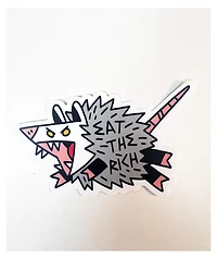 Strike Gently Eat The Rich Sticker