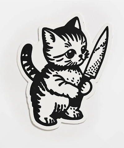 Strike Gently Evil Kitty Sticker