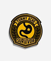 Strike Gently Tummy Ache Survivor Enamel Pin