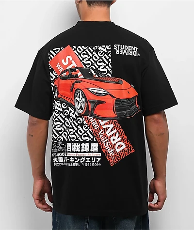 Student Driver x VeilSide 400 Black T-Shirt