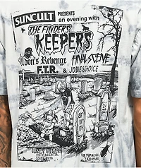 SunCult Finders Keepers Grey Tie Dye T-Shirt
