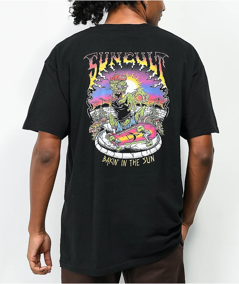 Suncult Bakin The Sun Black T-Shirt