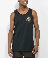 Suncult Reach For It Black Tank Top