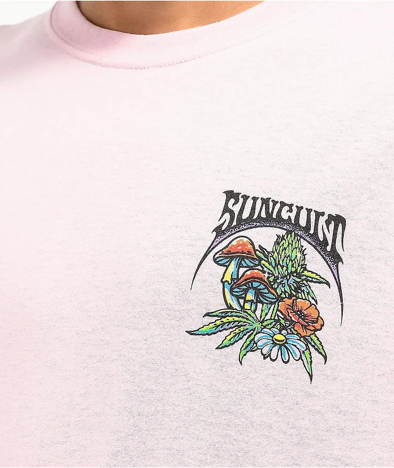 Suncult Tread Lightly Light Pink T-Shirt