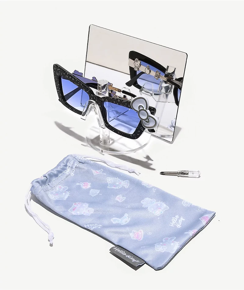 Sunscape x Hello Kitty Black Cat Eye Sunglasses