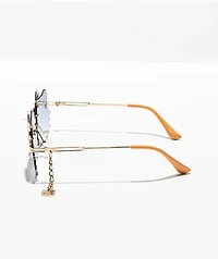 Sunscape x Hello Kitty Grey & Gold Sunglasses