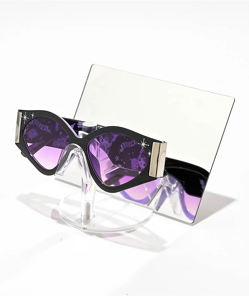Sunscape x Kuromi Cat Eye Black Sunglasses