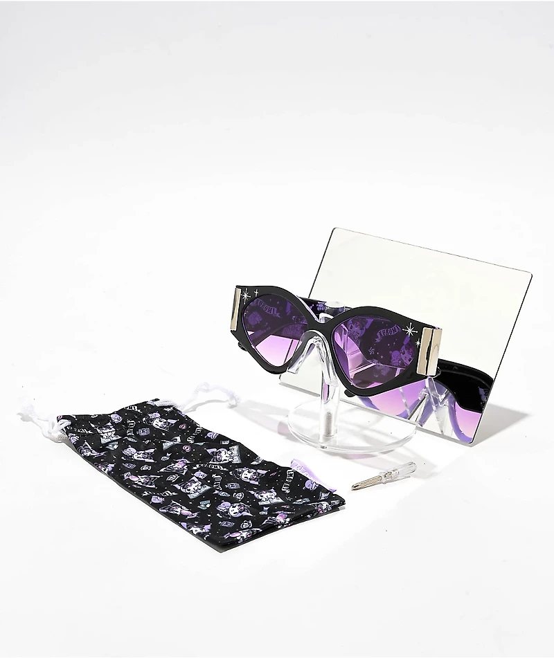 Sunscape x Kuromi Cat Eye Black Sunglasses
