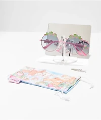Sunscape x Sanrio Cinnamon Roll Pink Round Sunglasses