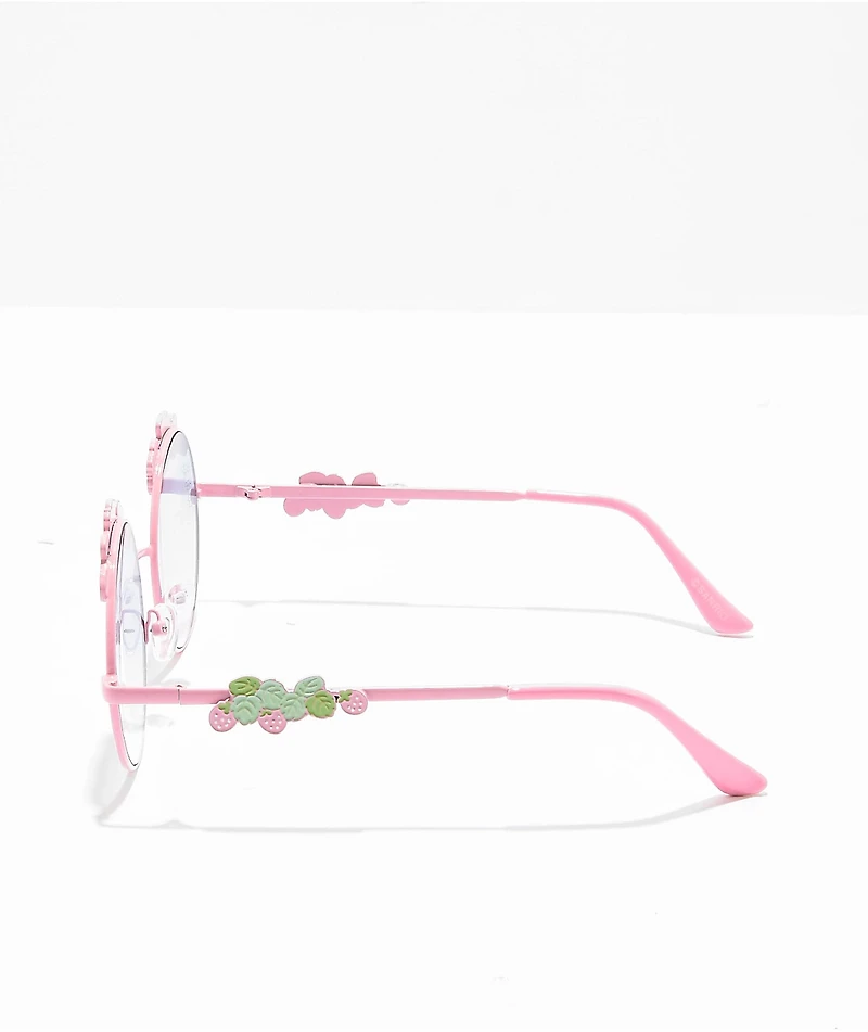 Sunscape x Sanrio Cinnamon Roll Pink Round Sunglasses