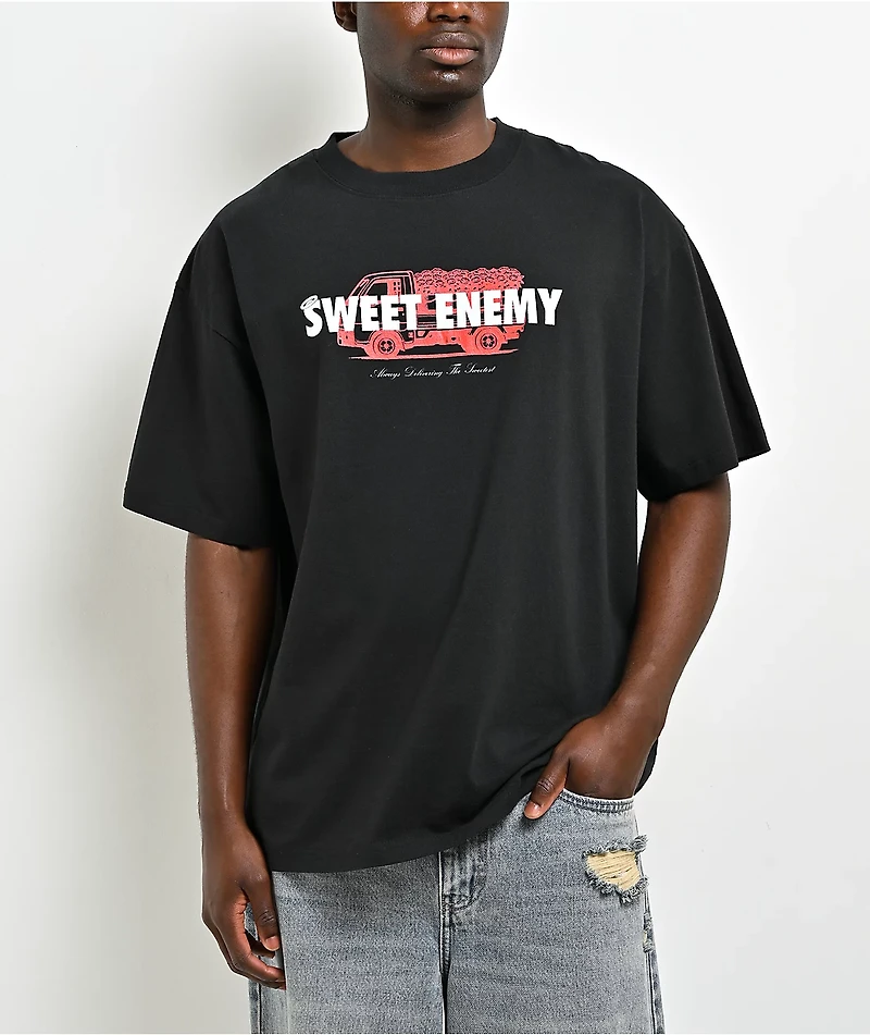 Sweet Enemy Always Delivering Black T-Shirt
