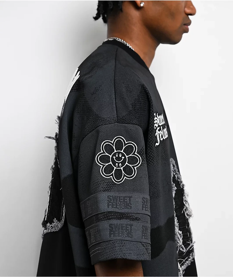 Sweet Felons Black Football Jersey