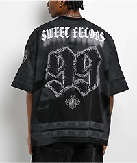 Sweet Felons Black Football Jersey