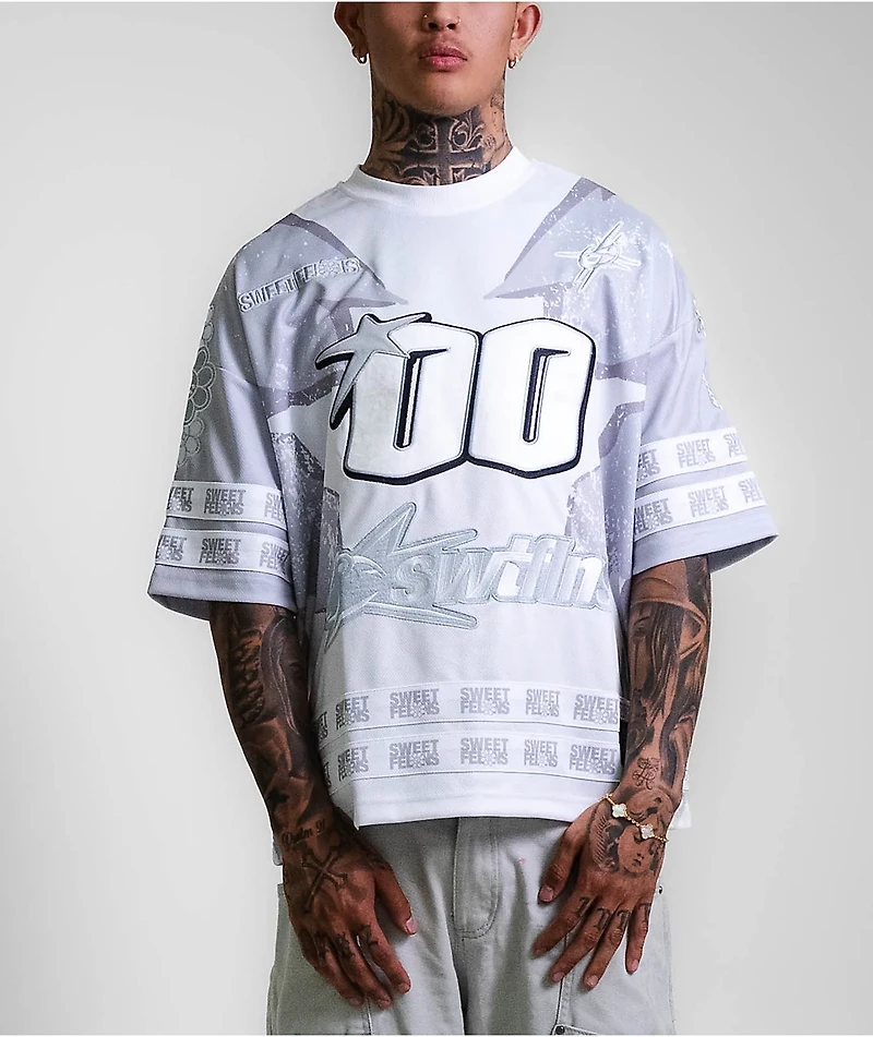 Sweet Felons White Football Jersey