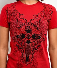 Syndic Rhinestone Red T-Shirt