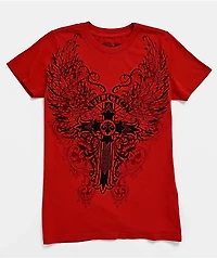 Syndic Rhinestone Red T-Shirt