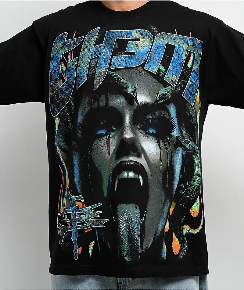 TH3M Medusa Black T-Shirt