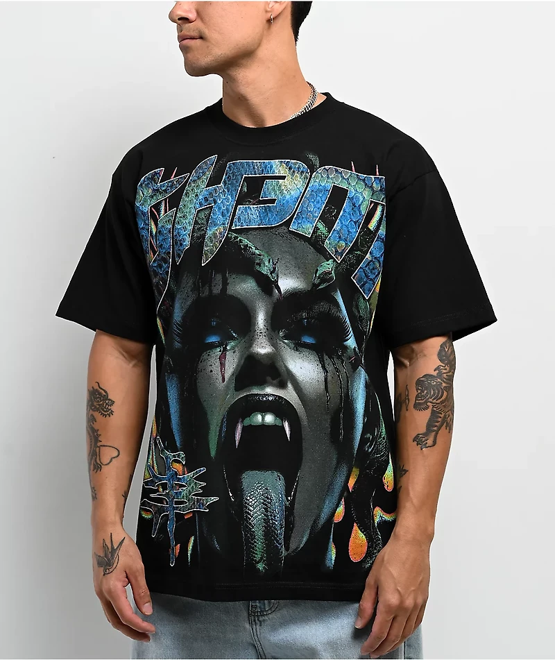 TH3M Medusa Black T-Shirt