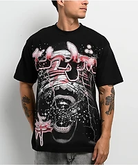 TH3M Mummy Rhinestone Black T-Shirt