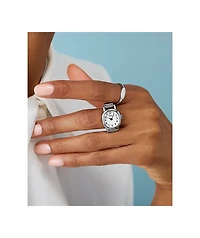 TIMEX Cavatina Silver Mini Analog Ring Watch