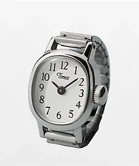 TIMEX Cavatina Silver Mini Analog Ring Watch