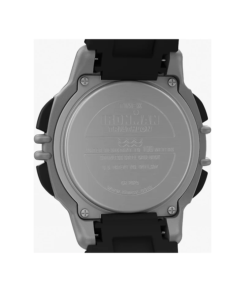 TIMEX IRONMAN Flix 100 Lap Black & Grey Digital Watch