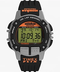TIMEX IRONMAN Flix 100 Lap Black & Grey Digital Watch