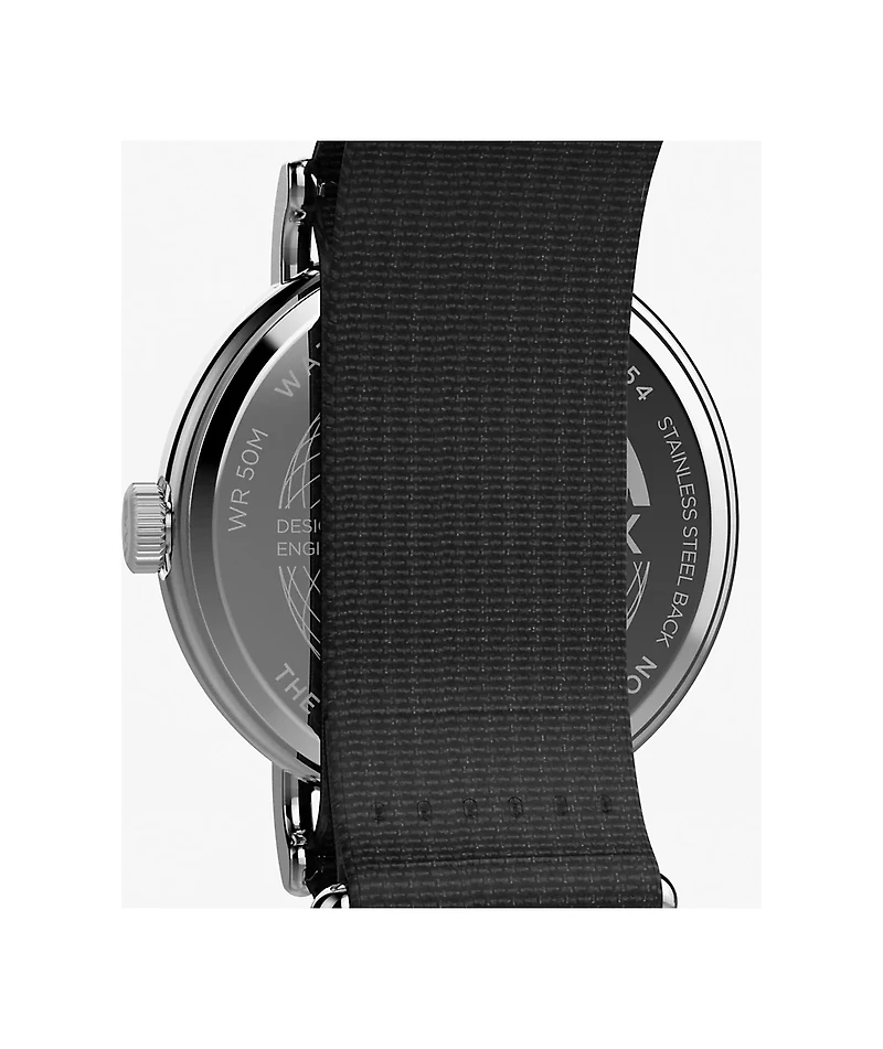 TIMEX Weekender Black & Silver Analog Watch