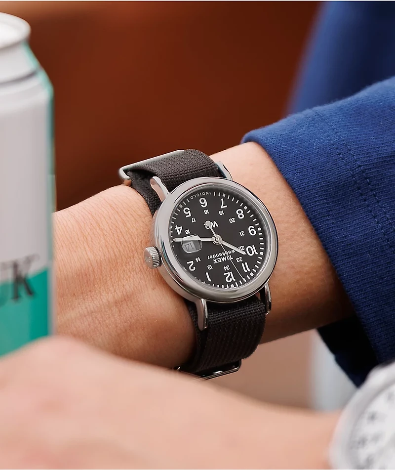TIMEX Weekender Black & Silver Analog Watch