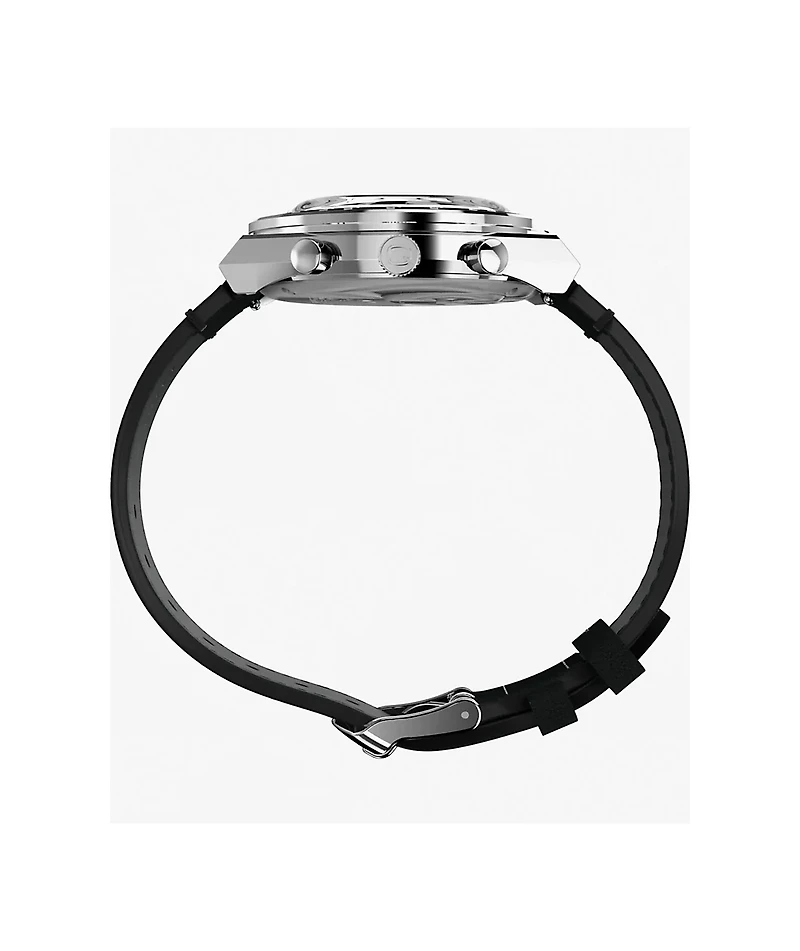 TIMEX x Peanuts Q Chrono Snoopy Silver & Black Analog Watch