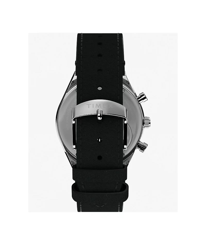 TIMEX x Peanuts Q Chrono Snoopy Silver & Black Analog Watch