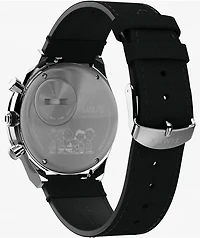 TIMEX x Peanuts Q Chrono Snoopy Silver & Black Analog Watch