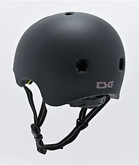 TSG Certified Meta Matte Black Skateboard Helmet